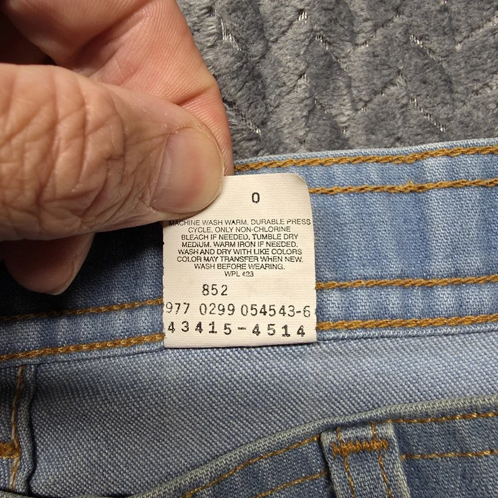 VTG Levis Jeans Mens 38x29 Brown‎ Label Cowboy Light Blue Straight Boot Leg READ